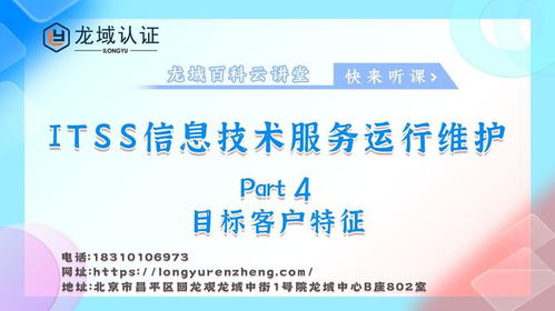 龙域认证ITSS信息技术服务运行维护目标客户分析与咨询服务策略